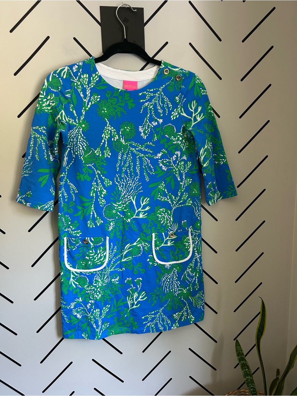 NWOT Lilly Pulitzer Girls Mackenzie Dress coastal coral print